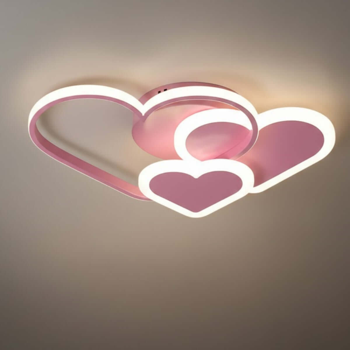 Vivara Modern LED Dimmable Star Ceiling Light – Designer White/Pink Kids Room